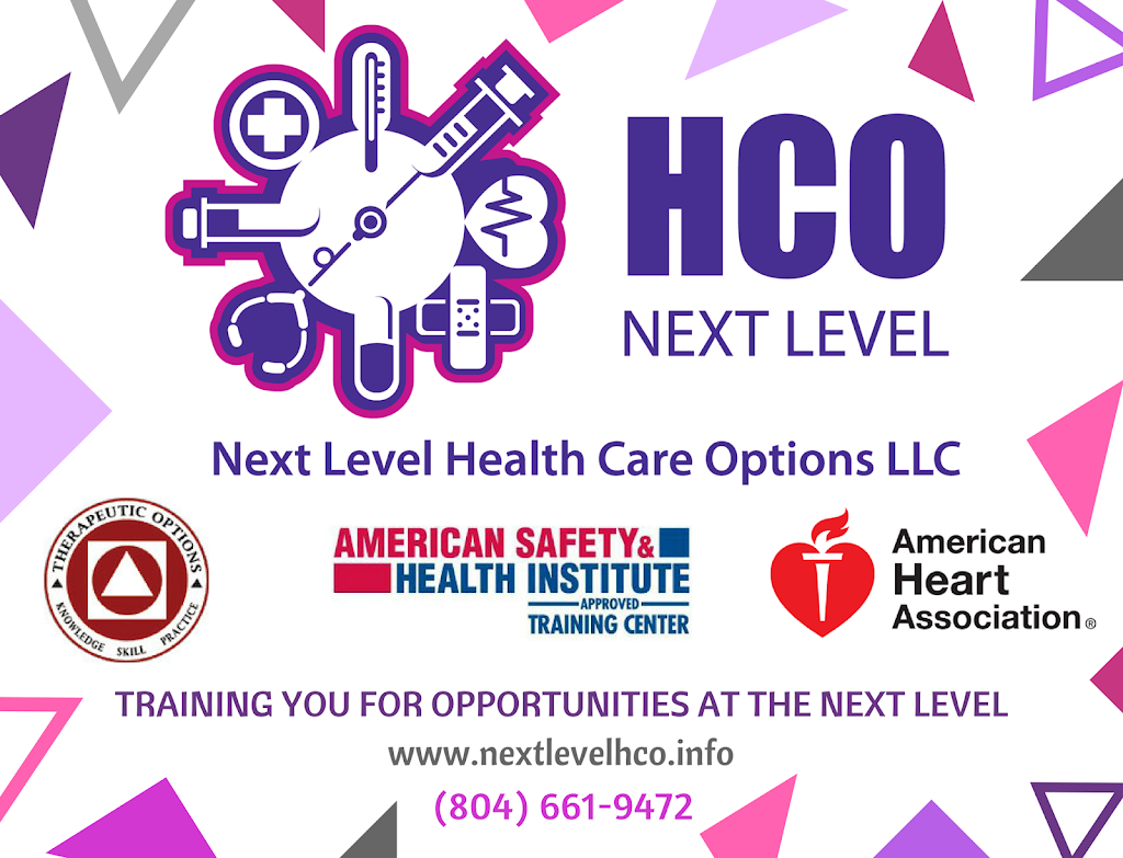 Next Level Health Care Options LLC. | 1731 Wall St, Richmond, VA 23224, USA | Phone: (804) 661-9472