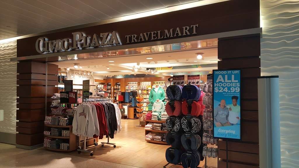 Civic Plaza TravelMart | Indianapolis International Airport, 7800 Col H. Weir Cook Memorial Drive, Indianapolis, IN 46241, USA | Phone: (317) 247-9408