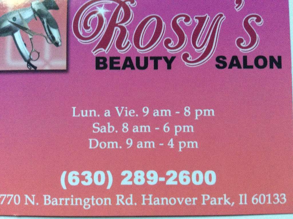 Rosys Beauty Salon | 6770 Barrington Rd, Hanover Park, IL 60133, USA | Phone: (630) 289-2600
