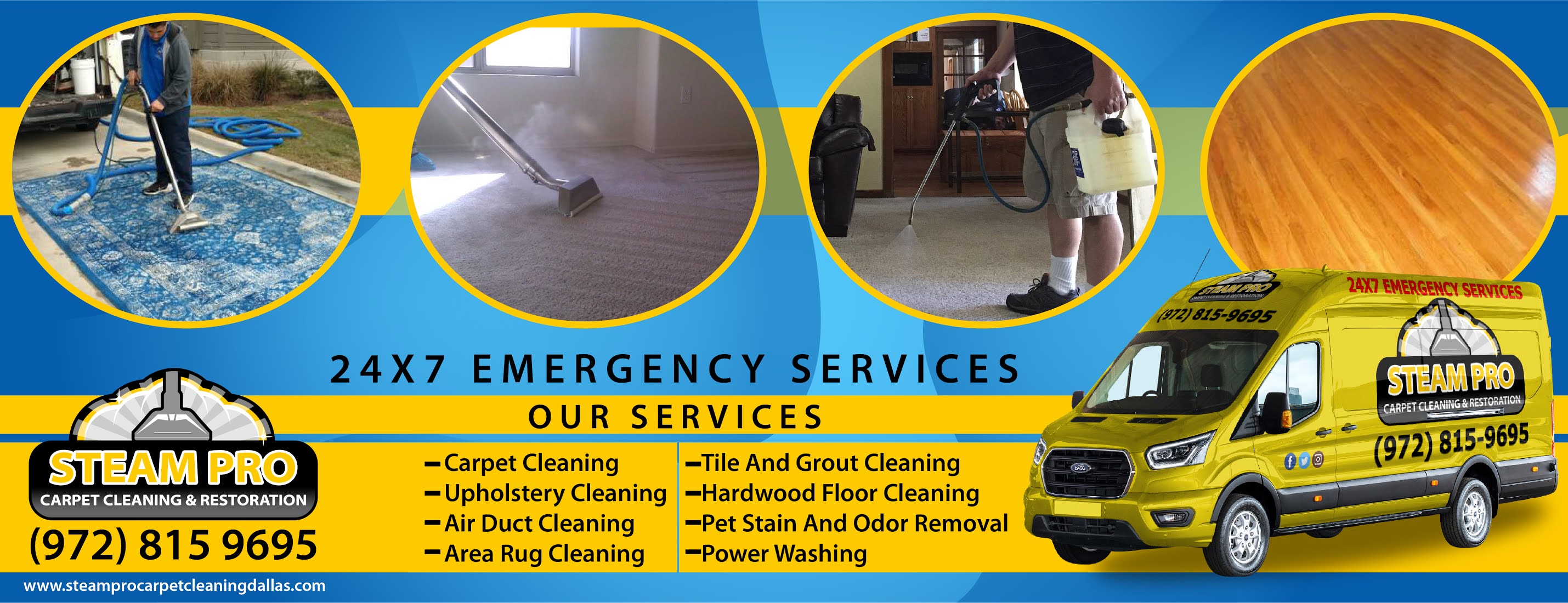 Steam Pro Carpet Cleaning & Restoration | 14145 Noel Rd # 419 Dallas, TX 75254,United States | Phone: (972) 815-9695