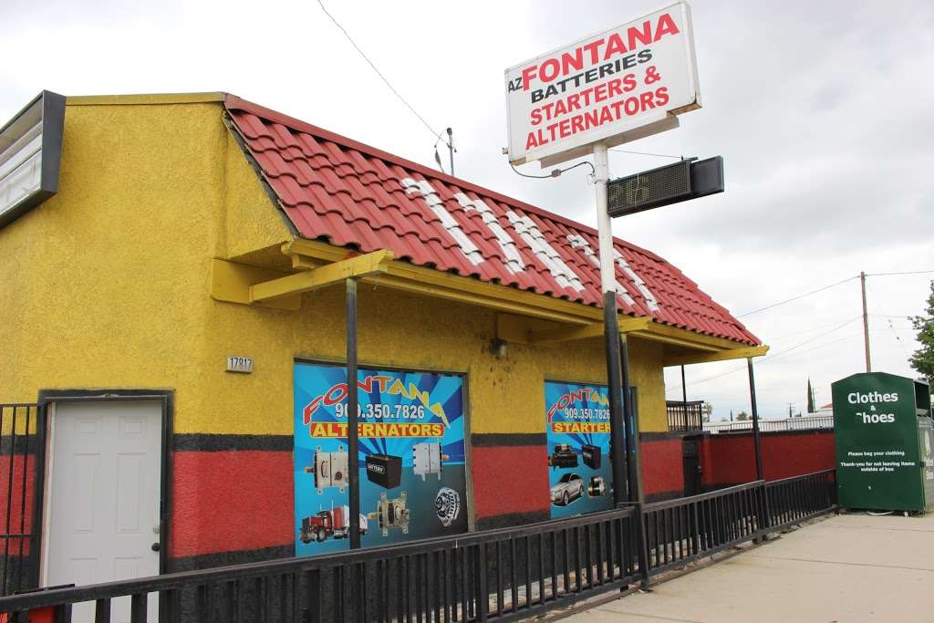 A-Z Fontana Alternators and Starters | 17817 E Foothill Blvd, Fontana, CA 92335 | Phone: (909) 350-7826