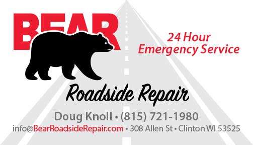 Bear Roadside Repair | 308 Allen St, Clinton, WI 53525, USA | Phone: (815) 721-1980