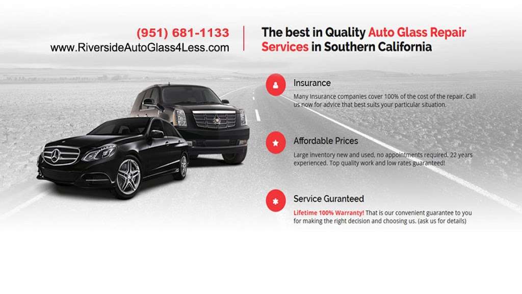 Auto Glass 4 Less | 3760 Pyrite St Suite #100, Riverside, CA 92509, USA | Phone: (951) 681-1133