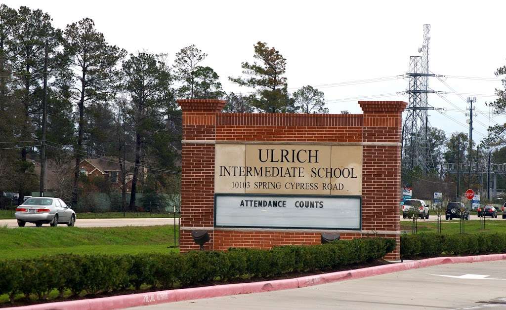 Ulrich Intermediate School | 10103 Spring Cypress Rd, Houston, TX 77070 | Phone: (832) 375-7500