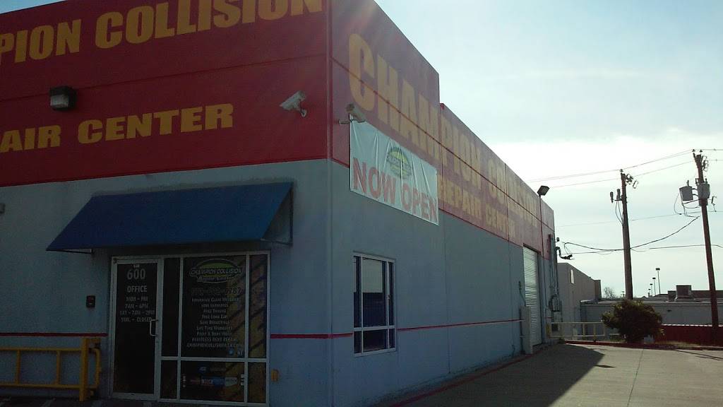 Champion Collision Repair Center | 3015 Eagle Dr #600, Grand Prairie, TX 75052, USA | Phone: (972) 602-9787