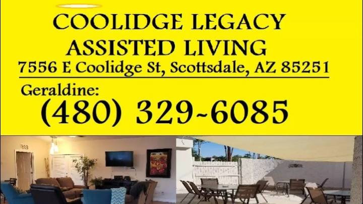 Coolidge Legacy Assisted Living at Scottsdale | 7556 E Coolidge St, Scottsdale, AZ 85251, USA | Phone: (480) 329-6085