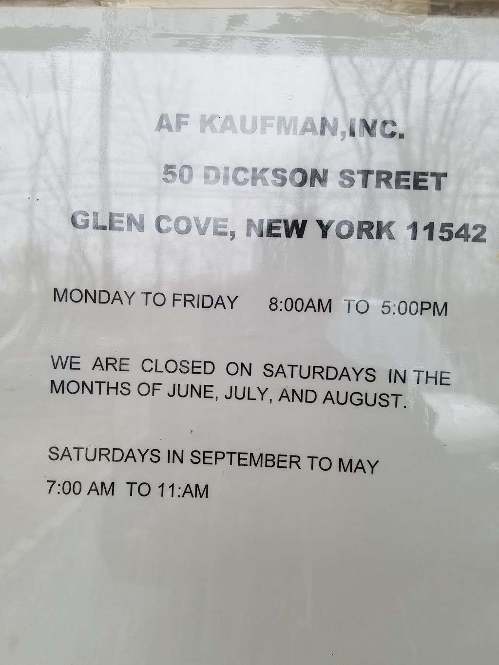 Kaufman Brothers Plumbing Supply | 50 Dickson St, Glen Cove, NY 11542 | Phone: (516) 676-8330