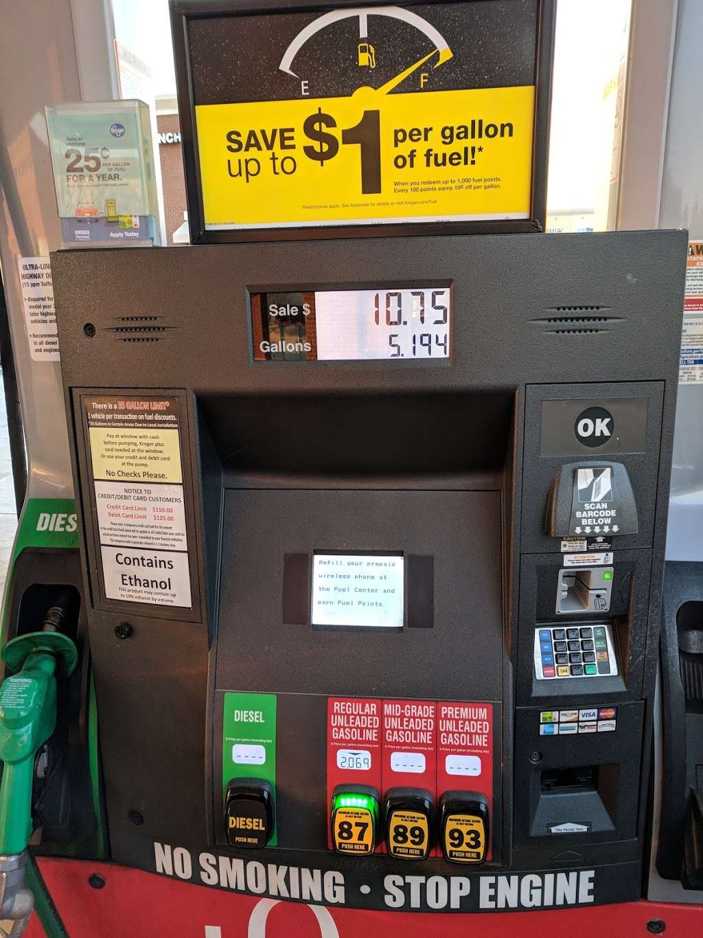 Kroger Fuel Center | 1131 Flower Mound Rd, Flower Mound, TX 75028, USA | Phone: (469) 671-5857