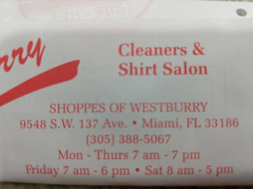Westburry Cleaner’s & shirt salon | 9548 SW 137th Ave, Miami, FL 33186, USA | Phone: (305) 388-5067