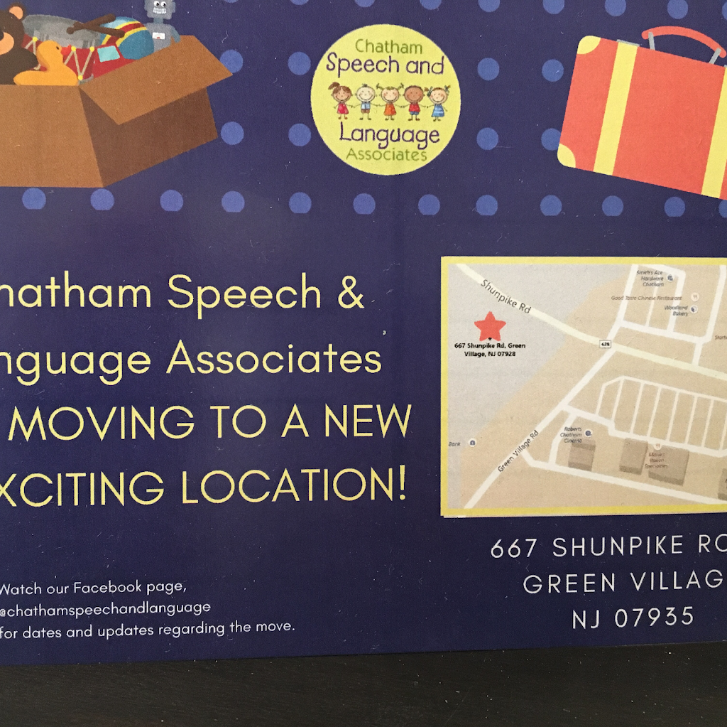 Chatham Speech & Language | 667 Shunpike Rd #1a, Chatham, NJ 07928, USA | Phone: (973) 635-5757