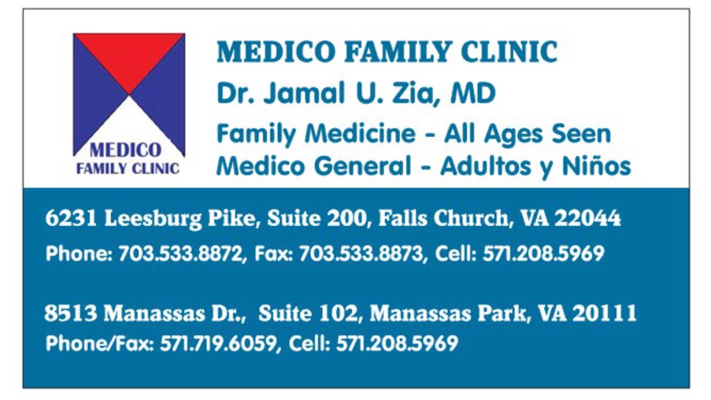 Dr. Jamal U. Zia, MD | 6231 Leesburg Pike, Falls Church, VA 22044, USA | Phone: (703) 533-8872