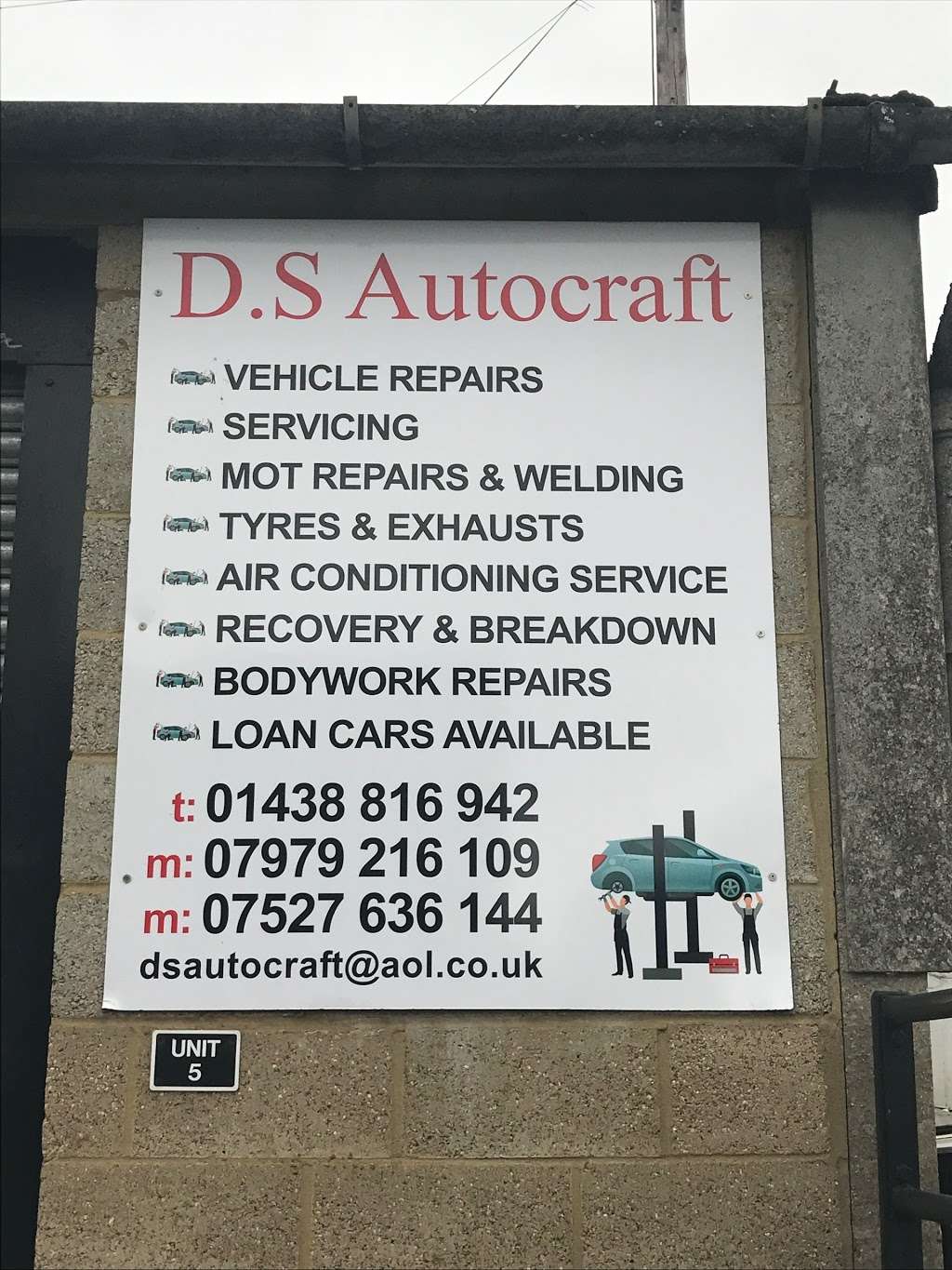 D S Autocraft | 5, Mardleybury Farm, Mardleybury Rd, Datchworth, Woolmer Green SG3 6SG, UK | Phone: 01438 816942