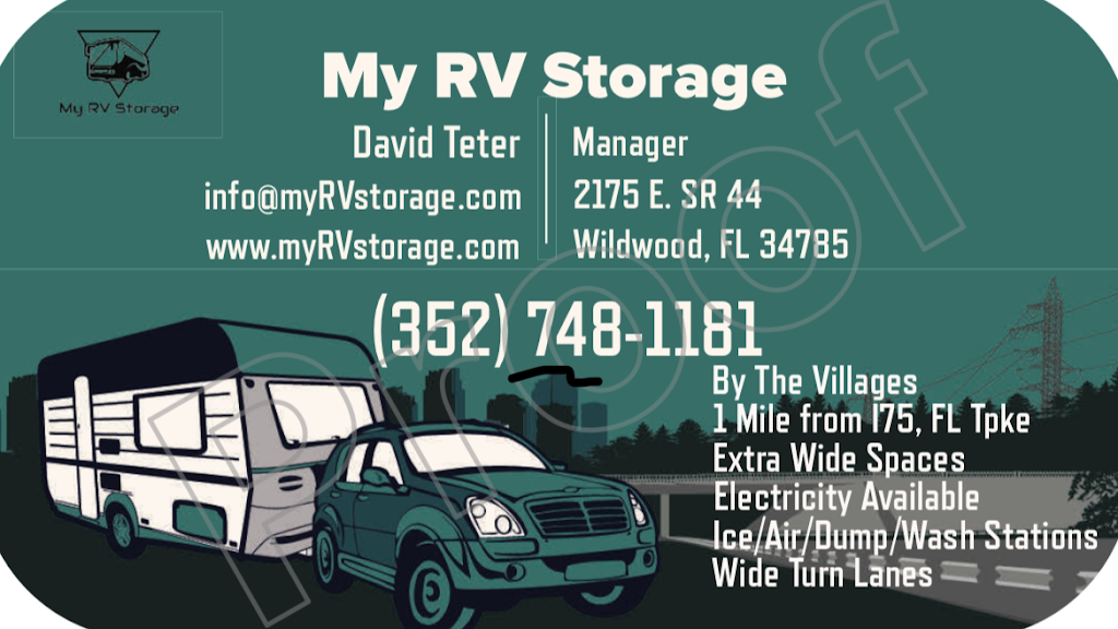 My RV Storage | 2175 East, FL-44, Wildwood, FL 34785, USA | Phone: (352) 748-1181