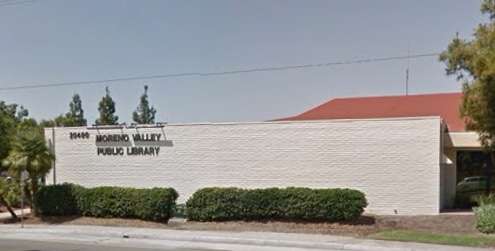 Moreno Valley Public Library | 25480 Alessandro Blvd, Moreno Valley, CA 92553 | Phone: (951) 413-3880