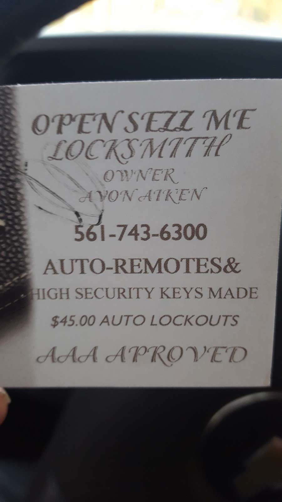 Open Sezz Me Locksmith | 15389 69th Trail N, West Palm Beach, FL 33418, USA | Phone: (561) 743-6300