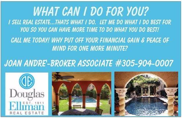 Joan Andre -Broker-Associate / Douglas Elliman Real Estate | 3598 N Bay Homes Dr, Miami, FL 33133, USA | Phone: (305) 904-0007