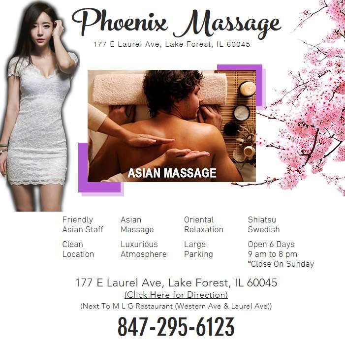 phoenix massage & facial | 177 E Laurel Ave, Lake Forest, IL 60045 | Phone: (847) 295-6123