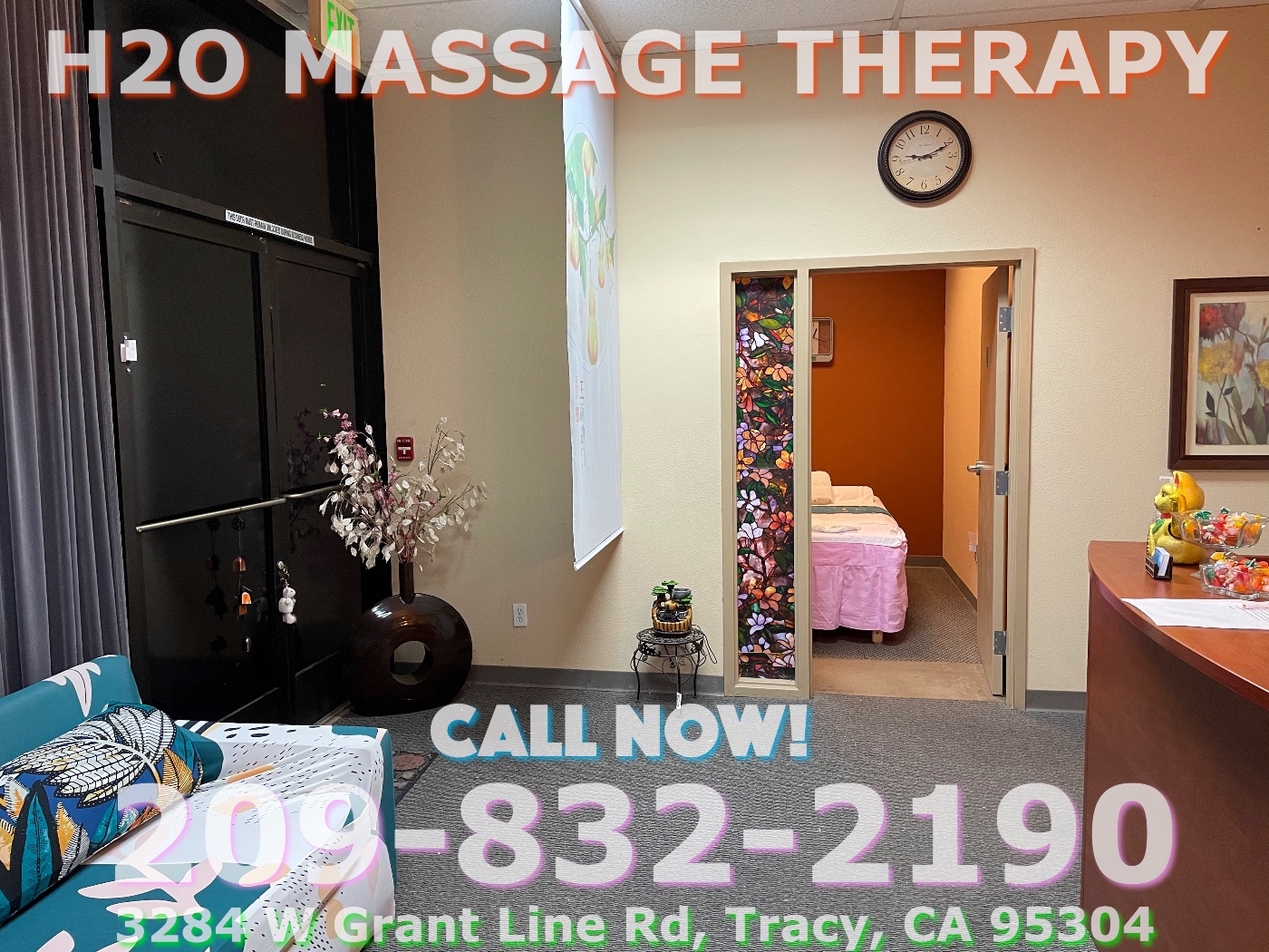 H2O Massage Therapy | 3284 W Grant Line Rd, Tracy, CA 95304, United States | Phone: (209) 832-2190