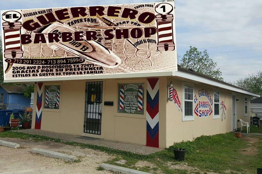 El Guerrero Barbershop Unisex | 2006 Avenue D, Rosenberg, TX 77471, USA | Phone: (713) 291-2324