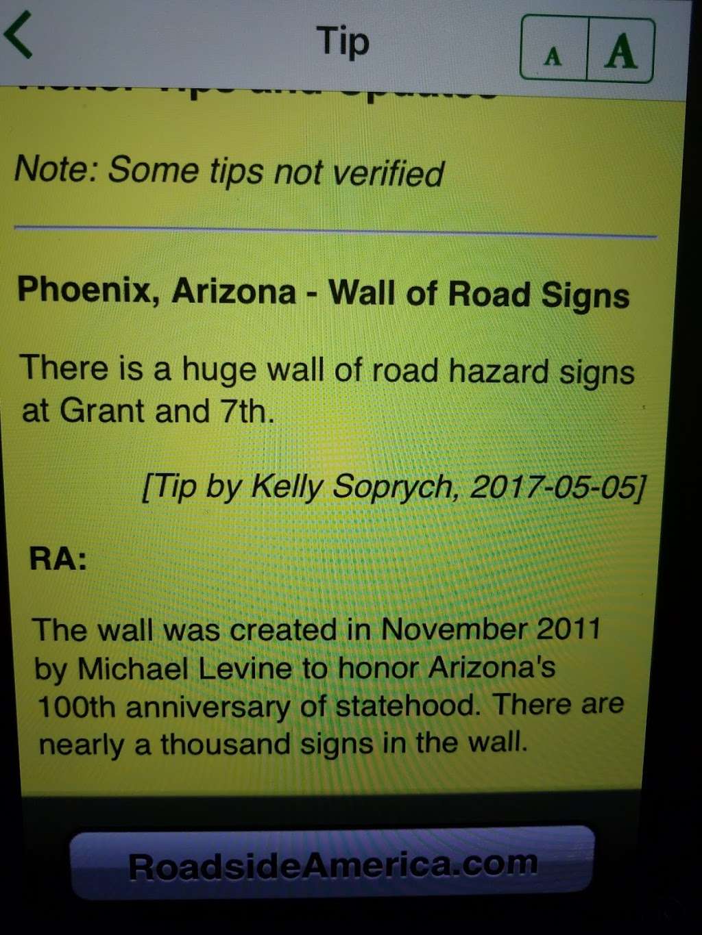 Wall Of Road Signs | 716 S 7th St, Phoenix, AZ 85034, USA