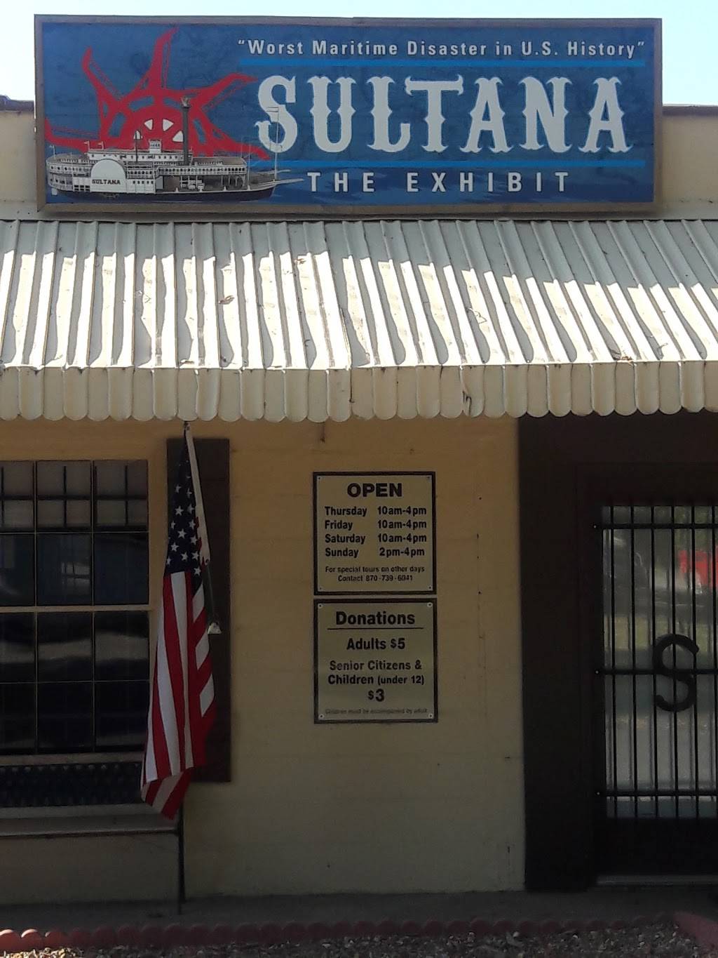 Sultana The Exhibit | 104 Washington St, Marion, AR 72364, USA | Phone: (870) 739-6041