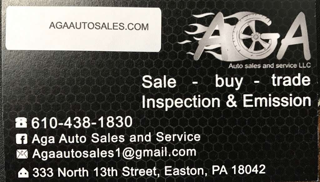 AGA Auto Sales and Service LLC | 333 N 13th St, Easton, PA 18042, USA | Phone: (610) 438-1830