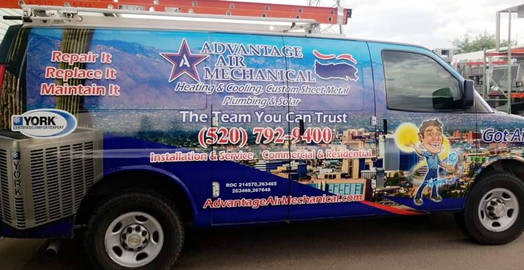 Advantage Air Mechanical | 3238 E 45th St, Tucson, AZ 85713, USA | Phone: (520) 792-9400