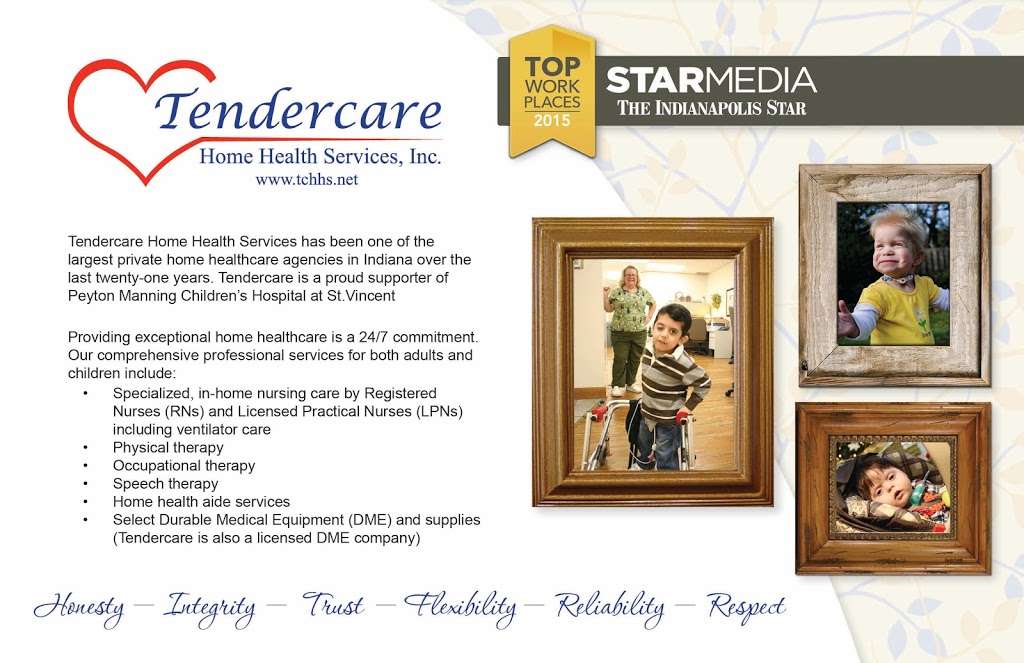 Tendercare Home Health Services Inc | 6308 Rucker Rd Suite D, Indianapolis, IN 46220, USA | Phone: (317) 251-0700