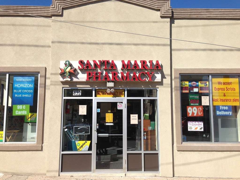 Santa Maria Pharmacy | 432 Hall Ave, Perth Amboy, NJ 08861, USA | Phone: (732) 442-0163