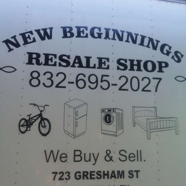 New Beginnings Unique Resale Shop Baytown | 723 Gresham St, Baytown, TX 77520, USA | Phone: (832) 695-2027