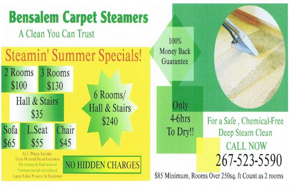 Bensalem Carpet Steamers | 838 Finch Dr, Bensalem, PA 19020, USA