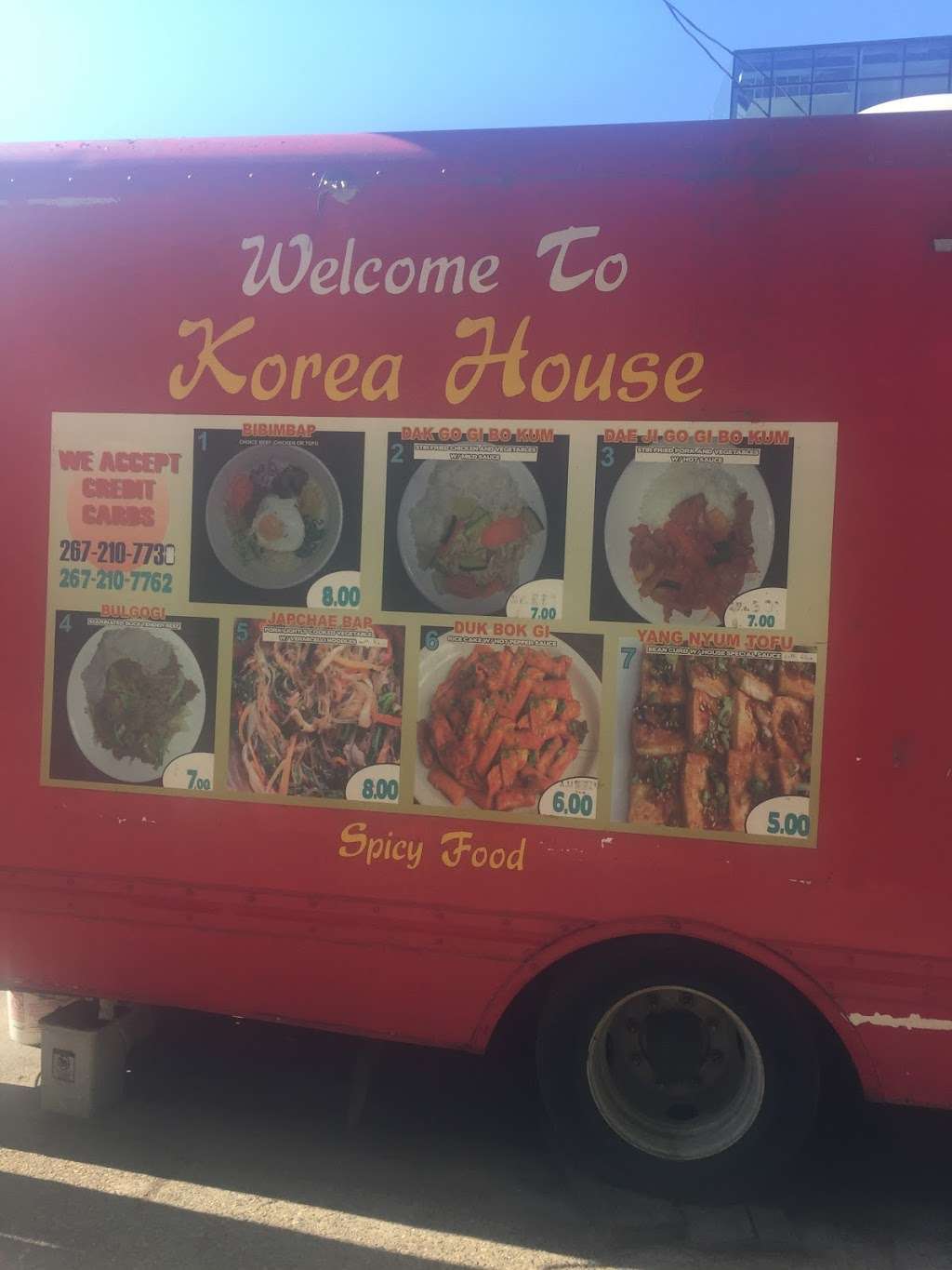 Korea house food truck | 1301 W Norris St, Philadelphia, PA 19122, USA | Phone: (267) 210-7762
