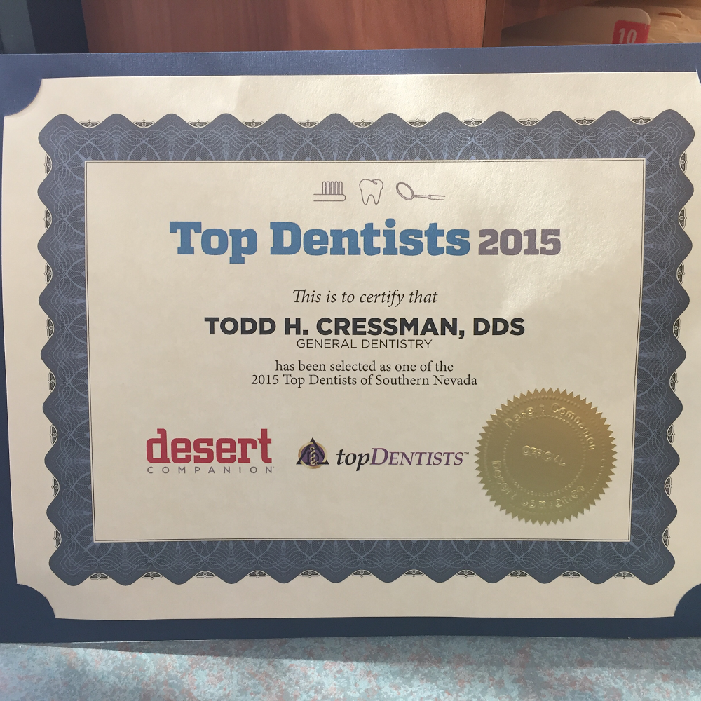 Todd Cressman, DDS | 5527 S Rainbow Blvd, Las Vegas, NV 89118, USA | Phone: (702) 367-4440