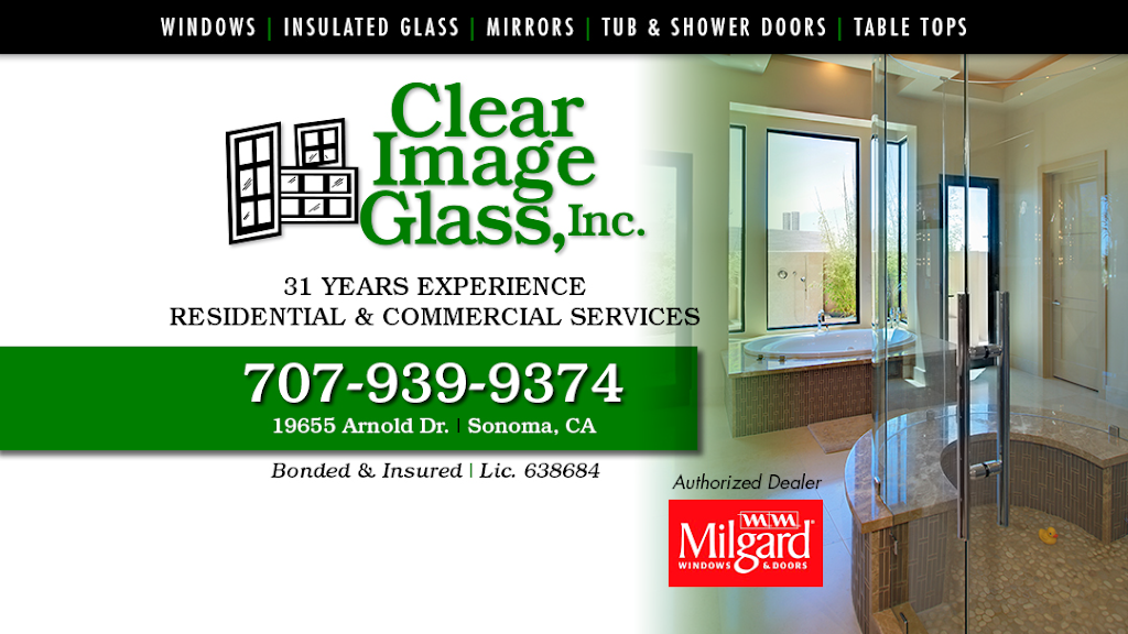 Clear Image Glass, Inc. | 19655 Arnold Dr, Sonoma, CA 95476, USA | Phone: (707) 939-9374