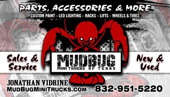 MudBugMiniTrucks.Com | 33707 Hoff Rd, Brookshire, TX 77423 | Phone: (832) 951-5220