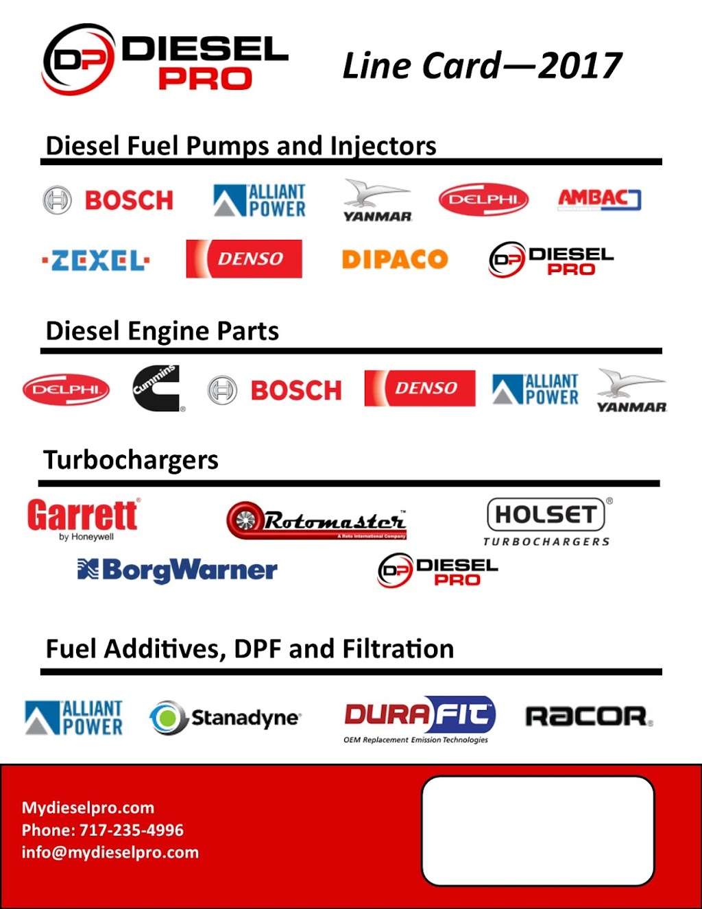 Diesel Pro Fuel Systems and Turbochargers | 99 Manchester St, Glen Rock, PA 17327 | Phone: (717) 235-4996