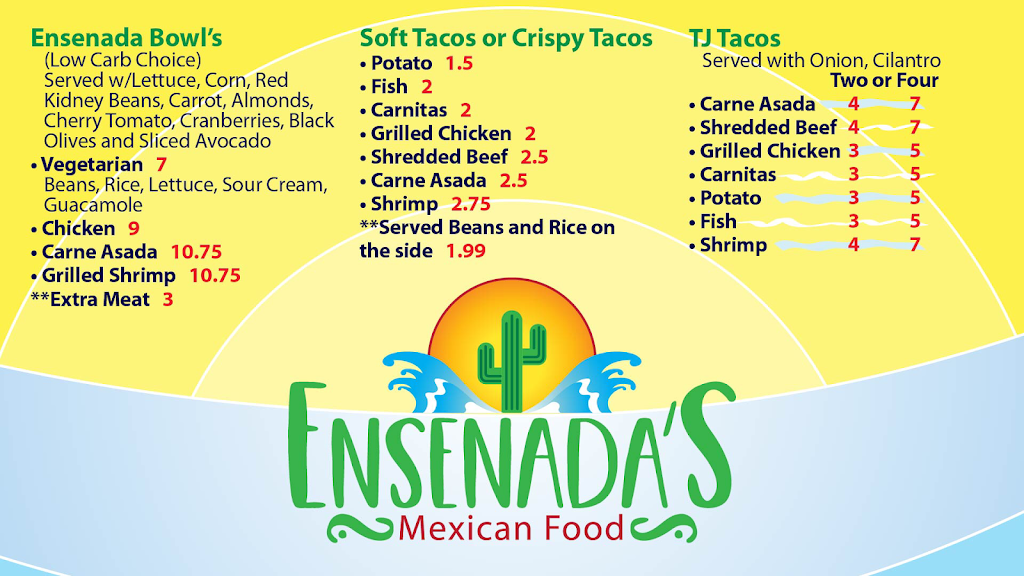Ensenadas Mexican Food | 9740 Cuyamaca St #C, Santee, CA 92071, USA | Phone: (619) 749-7978