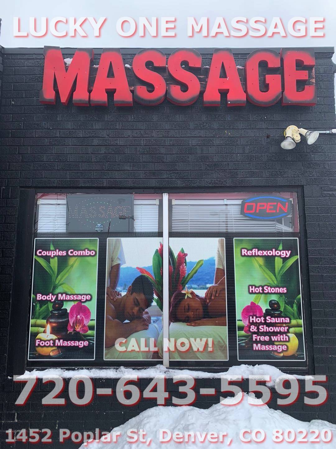 Lucky One Massage | 1452 Poplar St, Denver, CO 80220, USA | Phone: (720) 643-5595