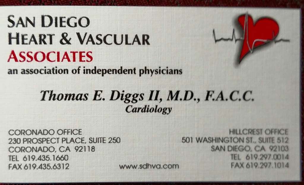 Thomas Diggs, MD | 230 Prospect Pl Ste 250, Coronado, CA 92118 | Phone: (619) 435-1660