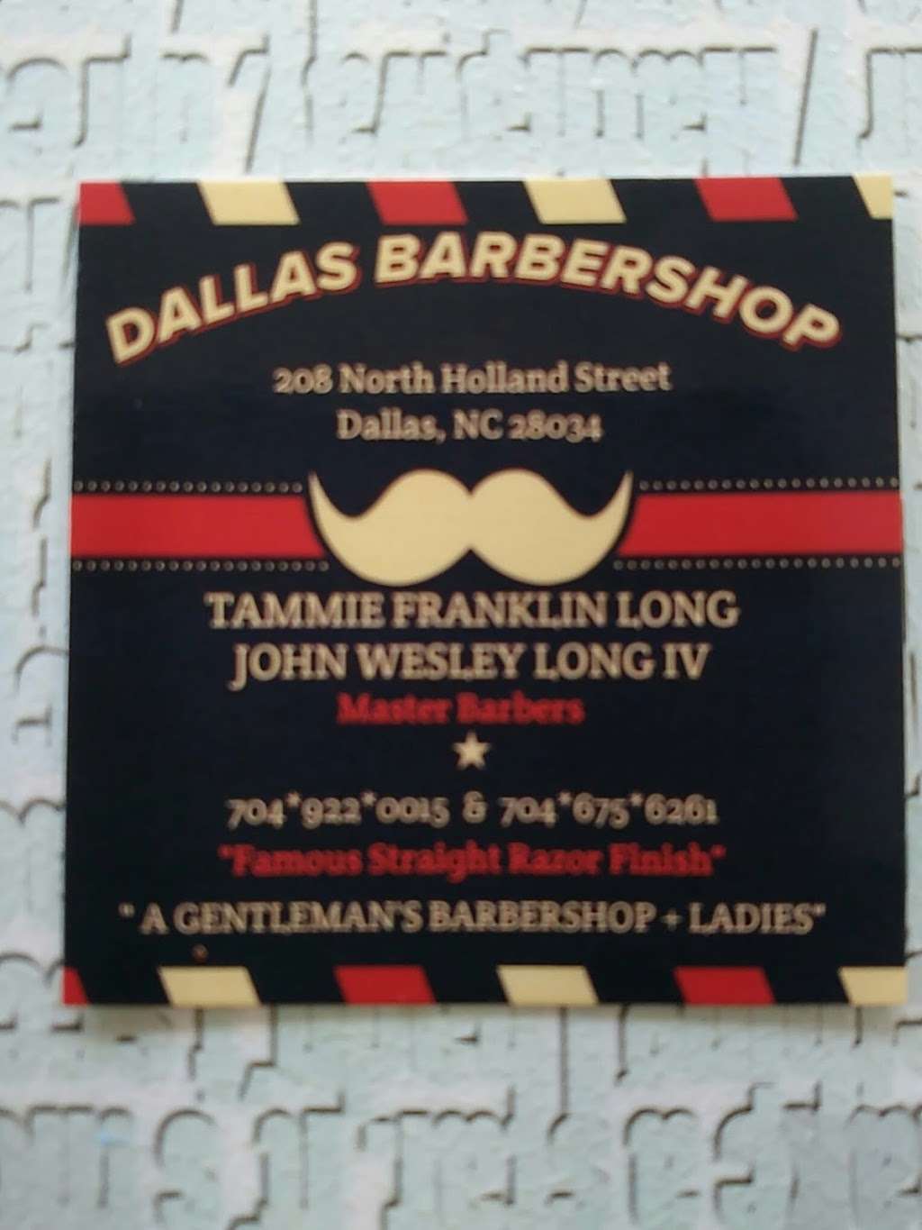 Dallas Barber & Beauty Shop | 208 N Holland St, Dallas, NC 28034, USA | Phone: (704) 922-0015