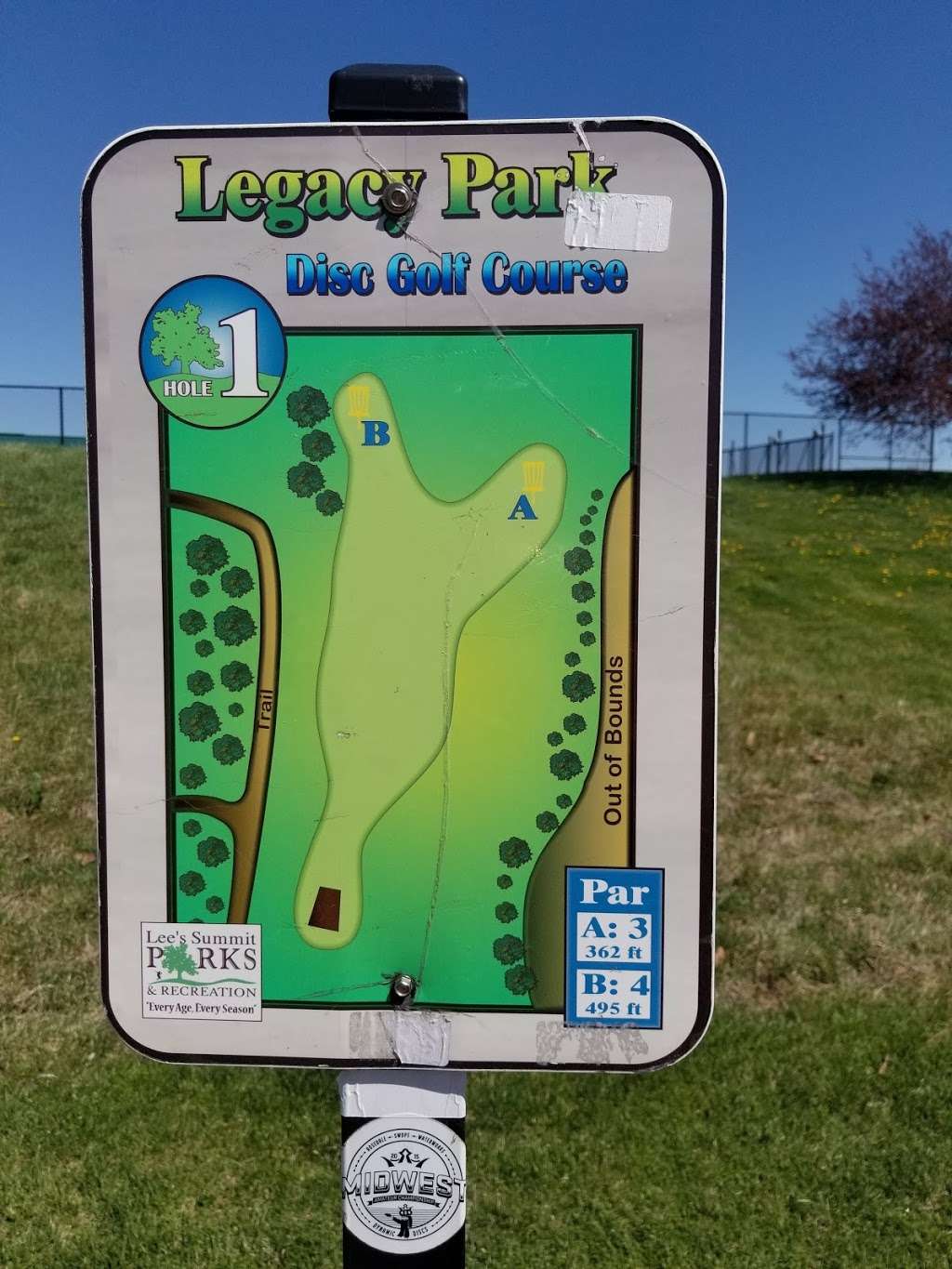 Legacy Park Disc Golf | 1801 NE Coneflower Dr, Lees Summit, MO 64086, USA