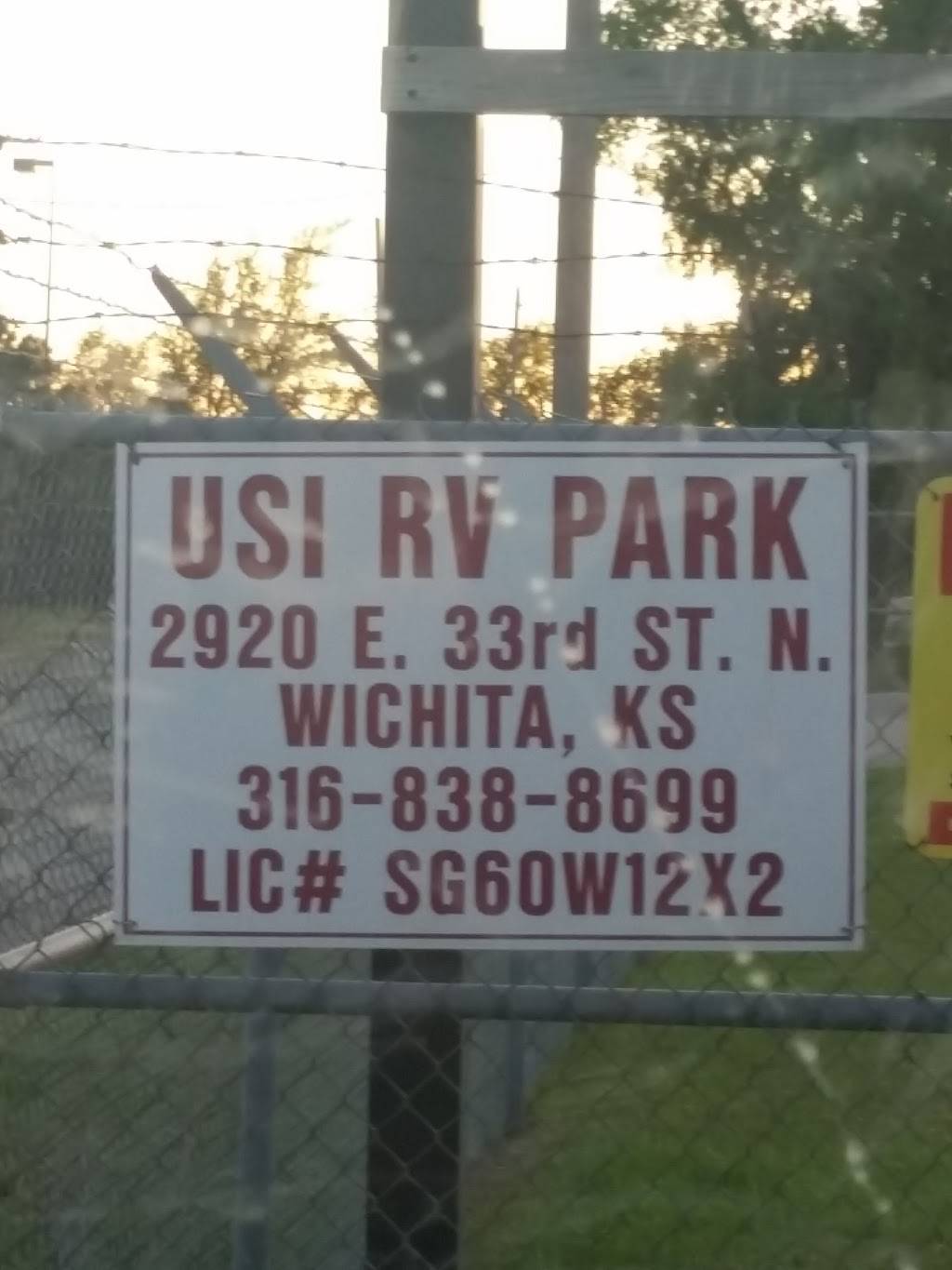 USI RV Park | 2920 E 33rd St N, Wichita, KS 67219, USA | Phone: (316) 838-8699