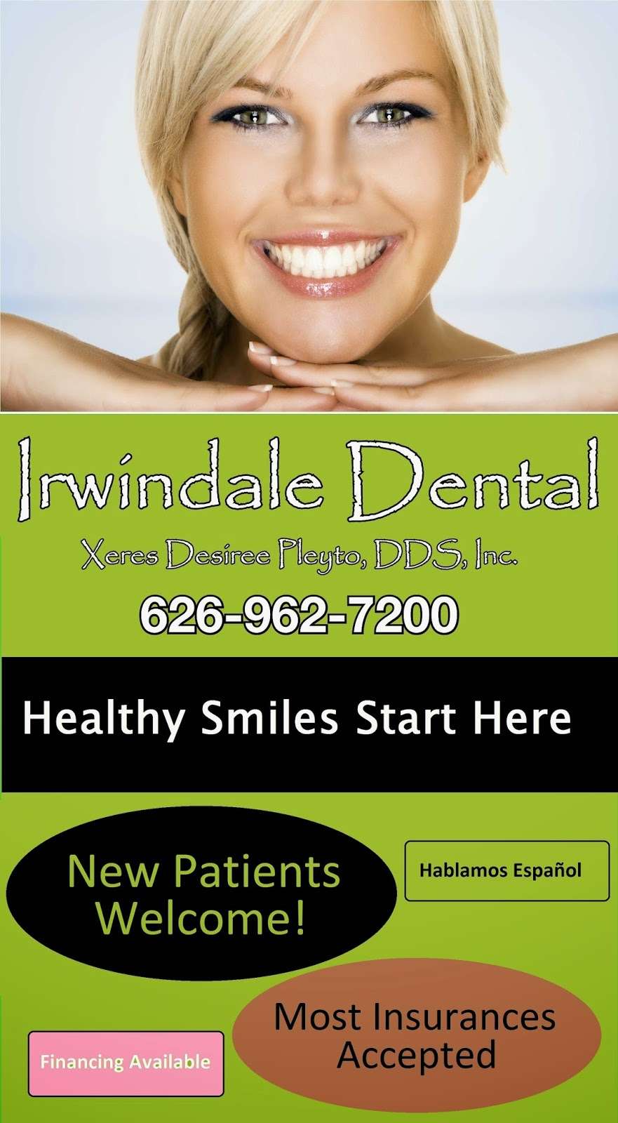 Irwindale Dental | 16029 Arrow Hwy E, Irwindale, CA 91706 | Phone: (626) 962-7200