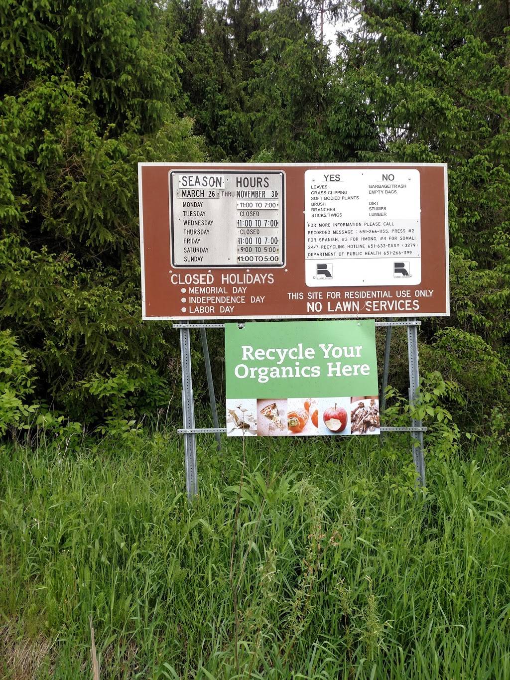 White Bear Township Yard Waste Collection Site | 5900 Sherwood Rd, St Paul, MN 55126, USA | Phone: (651) 633-3279