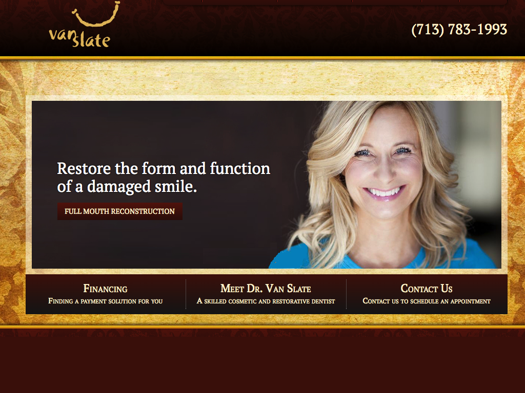 Jon Marc Van Slate DDS FAGD LVIF PC | 1011 Augusta Dr STE 201, Houston, TX 77057 | Phone: (713) 783-1993