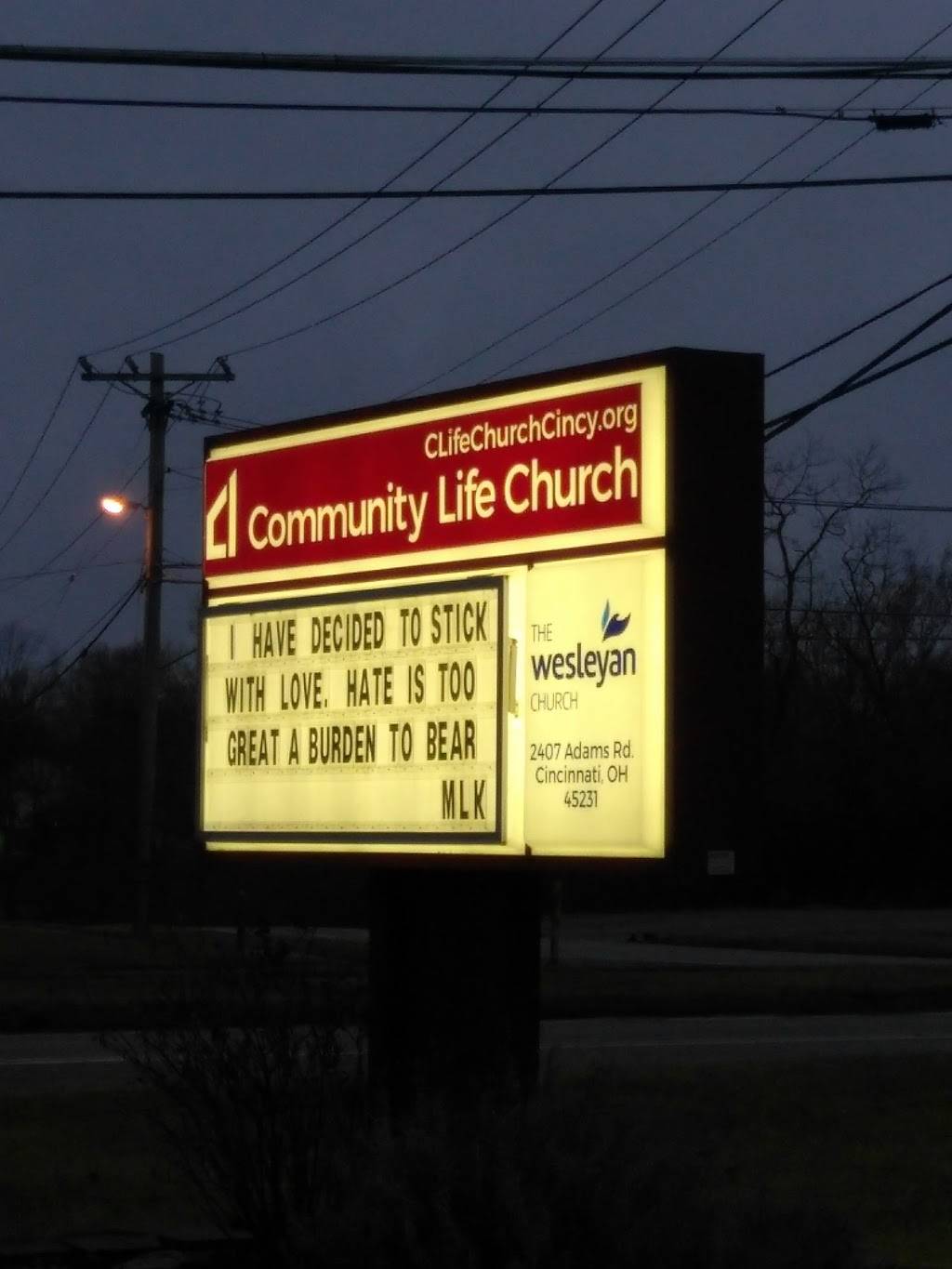 Community LIfe Church | 2407 Adams Rd, Cincinnati, OH 45231 | Phone: (513) 278-8545