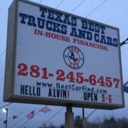 Texas Best Trucks and Cars | 19686 TX-35, Alvin, TX 77511 | Phone: (281) 245-6457