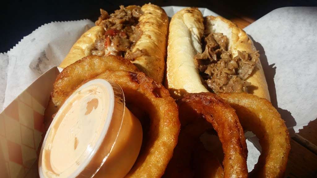 Famous Philly Cheese Steak & Beer Garden | 2200 Oneida St, Denver, CO 80207, USA | Phone: (303) 333-5600