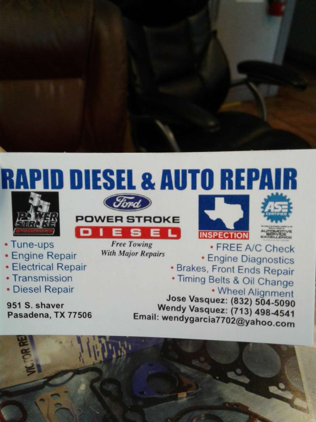 Diesel Engines & Auto Repair | 951 Shaver St, Pasadena, TX 77506, USA