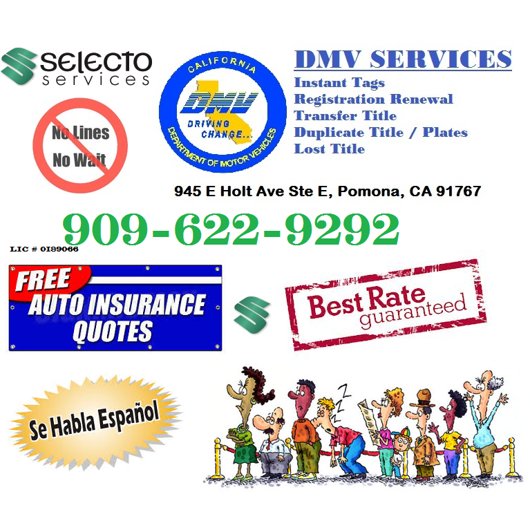 Selecto Plus Insurance Services | 945 E Holt Ave e, Pomona, CA 91767, USA | Phone: (909) 622-9292